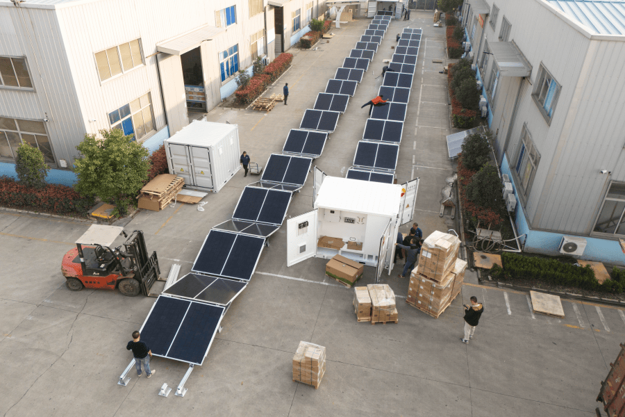 Optimizing Scalable Modular Hybrid Solar-Diesel Systems for Public Grids