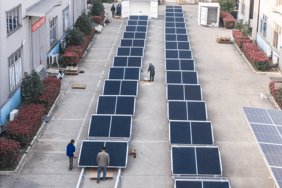 Environmental Impact of Scalable Modular Pre-integrated PV Containers for Industrial Parks